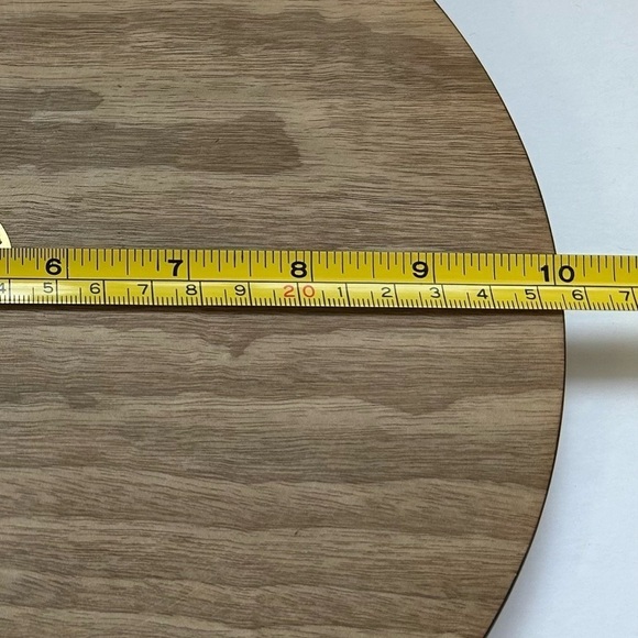 Vintage Myrtlewood Hand Painted Wooden Wall Decor Plaque Oregon-FOX 🦊-10” Round - Picture 4 of 4